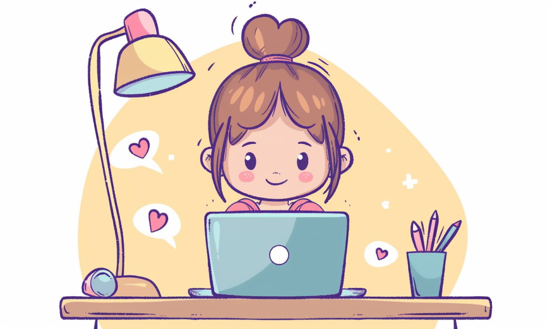 potato_ai_Cute_girl_working_hard_at_her_laptop_2D_simple_color__a3cab129-8517-4e67-a3fb-f3ad850e07ff